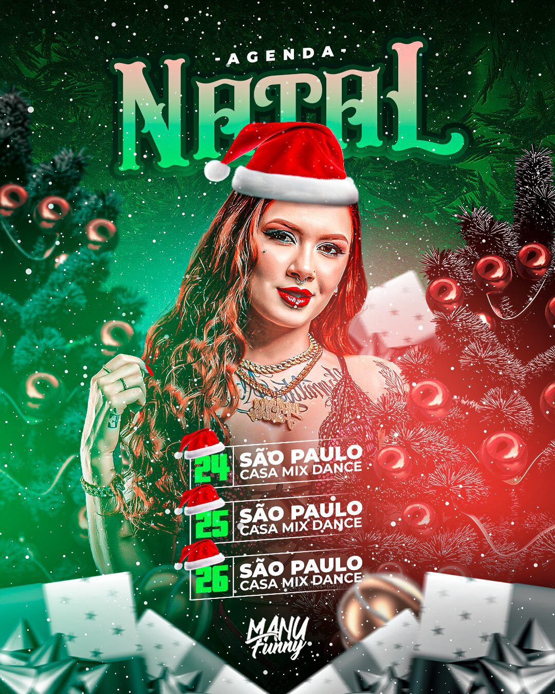 Flyer Para Eventos de Natal