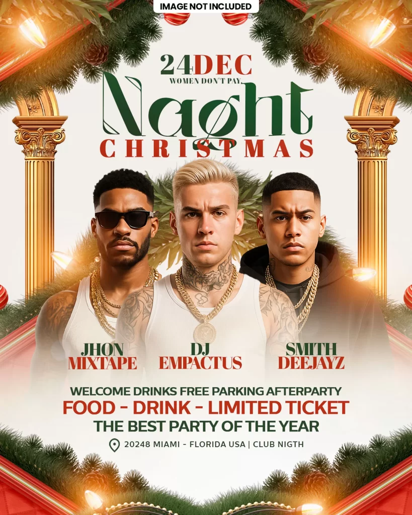 christmas nightclub flyer psd, merry christmas party flyer, editable christmas flyer psd, christmas dj party flyer, xmas club flyer template, holiday party flyer psd, nightclub christmas event flyer, edm christmas flyer psd, neon christmas party flyer, christmas rave flyer psd, photoshop christmas flyer template, print-ready christmas flyer, christmas club invitation psd, christmas dj and mc flyer, christmas party poster psd, festive nightclub flyer template, christmas eve party flyer psd, winter holiday club flyer, christmas glow party flyer psd, christmas dance party flyer, modern christmas flyer psd, layered psd christmas flyer, christmas special club flyer, christmas weekend party flyer, vip christmas night flyer psd, christmas cocktail party flyer, editable xmas flyer template, club event flyer christmas psd, download christmas flyer psd, christmas party flyer design