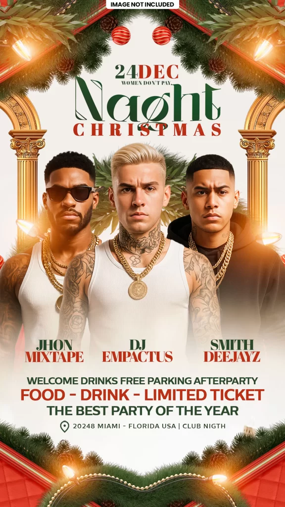 christmas nightclub flyer psd, merry christmas party flyer, editable christmas flyer psd, christmas dj party flyer, xmas club flyer template, holiday party flyer psd, nightclub christmas event flyer, edm christmas flyer psd, neon christmas party flyer, christmas rave flyer psd, photoshop christmas flyer template, print-ready christmas flyer, christmas club invitation psd, christmas dj and mc flyer, christmas party poster psd, festive nightclub flyer template, christmas eve party flyer psd, winter holiday club flyer, christmas glow party flyer psd, christmas dance party flyer, modern christmas flyer psd, layered psd christmas flyer, christmas special club flyer, christmas weekend party flyer, vip christmas night flyer psd, christmas cocktail party flyer, editable xmas flyer template, club event flyer christmas psd, download christmas flyer psd, christmas party flyer design