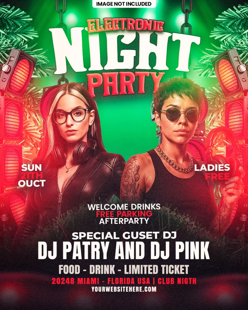 christmas nightclub flyer psd, merry christmas party flyer, editable christmas flyer psd, christmas dj party flyer, xmas club flyer template, holiday party flyer psd, nightclub christmas event flyer, edm christmas flyer psd, neon christmas party flyer, christmas rave flyer psd, photoshop christmas flyer template, print-ready christmas flyer, christmas club invitation psd, christmas dj and mc flyer, christmas party poster psd, festive nightclub flyer template, christmas eve party flyer psd, winter holiday club flyer, christmas glow party flyer psd, christmas dance party flyer, modern christmas flyer psd, layered psd christmas flyer, christmas special club flyer, christmas weekend party flyer, vip christmas night flyer psd, christmas cocktail party flyer, editable xmas flyer template, club event flyer christmas psd, download christmas flyer psd, christmas party flyer design